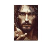 ZLXZPL Religious Poster Jesus' Compassionate Image And Redemptive Touch of Faith Wall Art Canvas Posters Prints for Modern Family Living Room Decor Artwork 20x30inch(50x75cm) Unframe