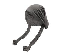 ZLYC Chemo Headwear Pre Tied Head Scarf for Women Lightweight Beanie Hat Skull Cover Cap Headwraps(Braid Dark Gray)