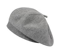 ZLYC French Beret Hat Reversible Solid Color Cashmere Warm Hat for Women Girls