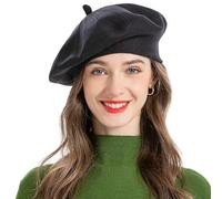 ZLYC French Beret Reversible Solid Color Cashmere Warm Hat for Women Girls | Ladies Girls Solid Color Soft Wram Hats for Autumn and Winter,Travel or Daily Wear