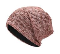 ZLYC Women Slouchy Jersey Beanie Summer Knit Hat Thin Stretch Skull Caps(Mixed Pink),One Size