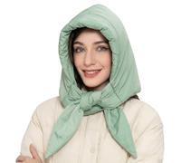 ZLYC Women Winter Windproof Hooded Scarf Soft Warm Balaclava Beanie Hat | Padded Winter Hood Scarf,Ultra Light With Down-Like Touch,Windproof Thermal Hat For Skiing,Hiking And Daily Cold Weather