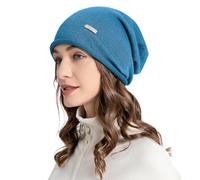 ZLYC Women Wool Cashmere Hat Soft Slouchy Beanie Ladies Warm Winter Knitted Skull Cap(Solid Royal Blue),One Size