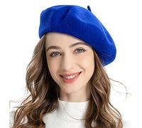 ZLYC Women's Classic French Artist Beret Beret, Fantasy Blue, One Size