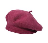 ZLYC Women's Classic French Artist Beret Beret, Mauve, One Size
