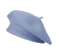 ZLYC Women's Classic French Artist Beret Beret, Sky Blue, One Size