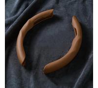 ZLYFCL 2Pcs Car Steering Wheel Cover for Land Rover Range Rover Evoque I convertible 2015-2018, Breathable Wear-Resistant Steering Wheel Protection Accessories,Brown