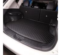 ZLYFCL Car Leather Boot Liner Mat for BMW 530d 530e 540i 540d xDRIVE Touring Wagon, Waterproof Anti-Scratch Non-Slip Trunk Pad, Cargo Tray Protector Liners Accessories,A-Black