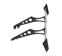 ZLYLVRC Aluminium Black Rear Tail Wing Set for 1/10 RC Car, Compatible with Tamiya TT02 TT01 HSP94123 94122 FWO6 LC PTG PTG2