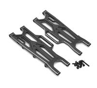 ZLYLVRC Aluminum Rear Lower Suspension Arms Set Compatible for Arrma 1/10 Kraton/Outcast 4x4 4S V2 BLX RC Truck Upgrade Parts L/R Suspension Arms Swing Arm Replacement ARA330711