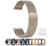 ZLZKJS Metal Watch Bands Woven Quick Release Adjustable Stainless Steel Replacement Strap with Magnetic Clasp for Men Women 14mm 16mm 18mm 20mm 22mm 24mm, 24mm, Stainless Steel, Metal replacement