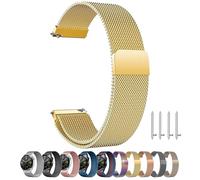 ZLZKJS Milanese Watch Strap, Metal Watch Strap, Magnetic Watch Mesh Strap, Stainless Steel Quick Release Replacement Straps for Men and Women., gold, 22mm