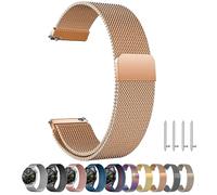 ZLZKJS Milanese Watch Strap, Metal Watch Strap, Magnetic Watch Mesh Strap, Stainless Steel Quick Release Replacement Straps for Men and Women., Rose Gold, 18mm, Bracelet