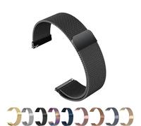 ZLZKJS Milanese Watch Strap, Metal Watch Strap, Magnetic Watch Mesh Strap, Stainless Steel Quick Release Replacement Straps for Men and Women., Black/White, 20mm