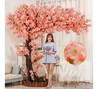 ZLZNX Simulation Cherry Tree Peach Blossom Tree Home Decor Indoor Outdoor Home Office Easy Assemble Home Office Party Decor,D,1.5m high*1.2m wide