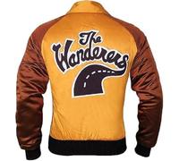 ZM ATTIRE Men's Movie Varsity Satin Jacket Ken Wahl The Wanderers Jacket