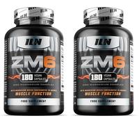 ZM6 High Strength Zinc Magnesium Supplements for Men & Women - 180 Capsules (Pack of 2)
