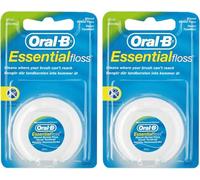 ZMA1 | Oral Essential Floss, Waxed Mint Flavor, 50m, Pack of 2