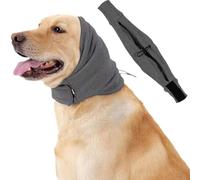 ZMaglorian Dog Ear Protection, Adjustable & Breathable Hearing Protection for Dogs - Soothing Dog Cap with Noise Reduction, Ideal as Ear Protection, Dog New Year's Eve, Care and in the Cold (Grey, M)