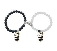ZMANYIJEW Panda Friendship Bracelets Matching Bracelets for Couples Cute panda Handmade Beaded BFF Bracelets for 2 Valentine's Day Birthday Gifts for Women, 1, Alloy, no gemstone