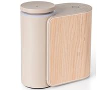 ZMARKRAFT® Waterless Essential Oil Diffuser w Solid Wood Cover 2 Timers 3 Mist Modes, Auto-Off Quiet Dual Fluid Aroma Diffuser, Portable Waterless Scent Diffuser w Lights, Room Decor Aromatherapy Gift