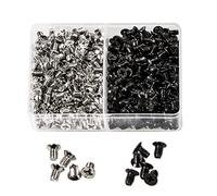 Zmbroll Computer PC Case Screws Hard Drive Screw M3 x 5mm Flat Head Screws Countersunk Phillips Head for 2.5" inch Hard Drive Disk HDD Screws (Bla ck200+Silver200)