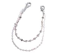 ZMCGNO 1 pair Simple And Fashionable Imitation Pearl Heart-shaped Chain Shoe Buckle Boot