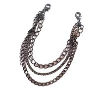 ZMCGNO 1 pair Simple And Fashionable Imitation Pearl Heart-shaped Chain Shoe Buckle Boot