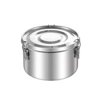 ZMCGNO Stainless Steel Lunch Box Portable Round Food Storage Container Leak-Proof Picnic Bento Refrigerator Freezer Fruits Bowl(1040ml)