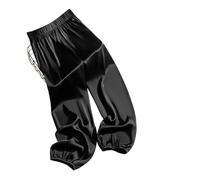 ZMCGNO Summer Cool Ice Acetate Silk Bloomers Pants For Women Loose Satin Knickerbockers Smooth Knickers Pants For(Black Full,XL)