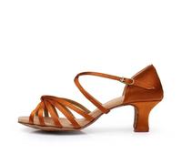 ZMCGNO Women Latin Shoes Ballroom Tango Dancing Shoes For Women Dance Sandals(5cm shen fu,37)