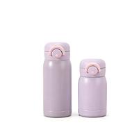 ZMCLZMD 304 Stainless Steel Vacuum Insulated Cup Outdoor Mini Water Bottle 350ml Leak Proof with Double Wall Portable Handle for Hot & Cold Drinks-4||350ml