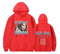 ZMCLZMD Kali Uchis Sweatshirt RMIV West Coast Tour Merch Hoodies Streetwear Casual and Versatile Unisex Hooded-Red||l