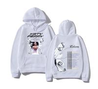 ZMCLZMD Katy Perry Sweatshirt The Lifetime Tour 2025 Hoodie Trend Hoodie Vintage Style Street Classic Print Designs for Men and Women-White||x_s