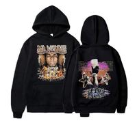 ZMCLZMD Rapper Lil Wayne Hoodie Music Album Tha Carter Graphic Street Trend Classic Printed Pattern Couple Sweatshirt Suitable for Men and Women-Black ||s