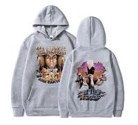 ZMCLZMD Rapper Lil Wayne Hoodie Music Album Tha Carter Graphic Street Trend Classic Printed Pattern Couple Sweatshirt Suitable for Men and Women-grey||l
