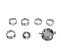 ZMCPODALK 7PCS Watch Movement Base Holder Kit, Stainless Steel Watch Movement Base Holder for 2824 2671 3135 8500 3100 7750 2000 Movements, Precision Adjustment Tool for Watch