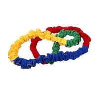 ZMCPODALK Elasticity Rope Toy, Outdoor Circle Running Push Game, Colorful Latex Rubber Strap with Soft Polyester Surface for Kids Over 3 Years, Sensory Integration Group Play