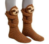 ZMCVOE 3D Animal Socks, Sloth Sock, Warm Animal SOCKS Women, Funny 3D Knit Animal Sock, 2026 New Knitted ANIMAL SOCKS for Adults Christmas Gifts (1Pair, Sloth)