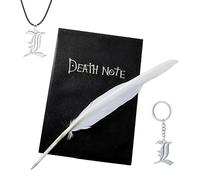 ZMCVOE Death Note Notebook - Death Note Book - 26 x 19 cm | With 3 accessories, Death Note merch for cosplay fans of anime, office, school gifts
