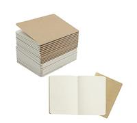 ZMCYN 24 Pack Kraft Cover Blank Notebooks A6 (14x10 cm), Mini Pocket Notebook 60 pages/30 sheets Travel Journal Notebook for Diary, School, Travel