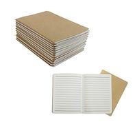 ZMCYN 24 Pack Kraft Cover Lined Notebooks A6 (14x10 cm), Mini Pocket Notebook Memo Diary Journal Notepad for Office, Diary, School, Travel