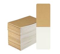 ZMCYN 24 Pack Mini Pocket Notebook 3x5 Inch, Kraft Paper Mini Blank Notebook Bulk, Small Pocket Notebook A7 Mini Notepads for Kids, Students, Travelers
