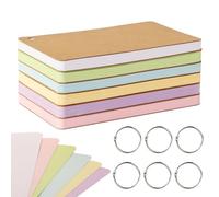 ZMCYN 360 PCS 4x6 Inch Blank Flash Index Cards, Colorful Flash Cards Single Hole Punched with 6 Rings, Assorted Colored Flashcards Study Note Cue Cards for Office School Learning