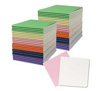 ZMCYN 48 Pack 4 x 4 Inch Small Pocket Notebook Journals Bulk, Mini Blank Notebook Travel Journal Sketchbooks Set for Traveler, Student, Office, 6 Mixed Color, 60 Blank Pages/30 Sheets