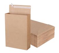 ZMCYN 50 Pack 9.4" x 13.2" Expandable Gusset Envelopes, Large Kraft Document Envelopes Self Seal Manilla Envelope Mailing for Documents, Magazines, Photos