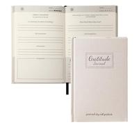 ZMCYN Gratitude Journal for Women, 5 Minute Gratitude Journal for More Happiness, Optimism, Mindfulness, Undated Daily Affirmation & Reflection Journals with Prompts (182 pages/96 sheets,Beige)