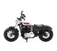 ZMDALI 1:18 2018 Forty-Eight Special Red Die-Cast Cars Collectible Hobby Motorcycle Model Gift(White)