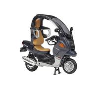 ZMDALI Compatible with BMW C1 1:18 Realistic Motorcycle Model Metal & Plastic Front End Linkage Rear Wheel Shock Absorber Fan Collectible Souvenir(C1 Yellow)