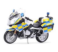 ZMDALI Compatible with BMW R1200 RT 1:18 Czech Police Die-cast Collectible Motorcycle Model Vehicle Ornament Gift Car Imitation(United Kingdom)